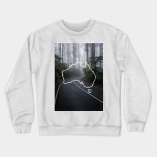 Australia Country Map | Luminous Landscapes Crewneck Sweatshirt